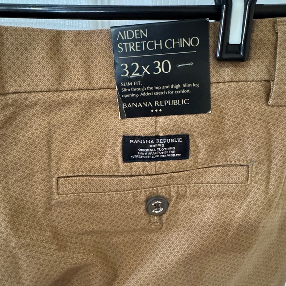 Men’s Brown Chino (32x30) | Banana Republic (“Aiden” Stretch Chino) - Picture 5 of 7